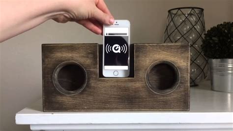 No phone holder in your car, no problem! DIY Wooden Phone Amplifier/Speaker (no cord or batteries ...