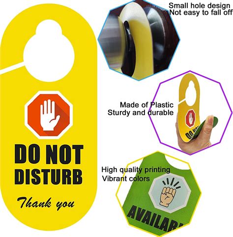 Buy Do Not Disturb Door Hanger Sign Pack Do Not Disturb Sign Double