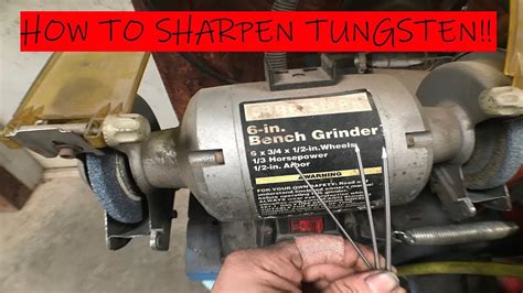 How To Sharpen A Tungsten Electrode Youtube