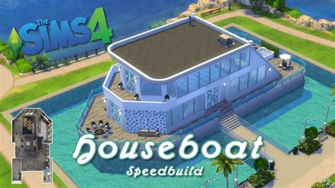 The Sims 4 Speed Build Houseboat Youtube