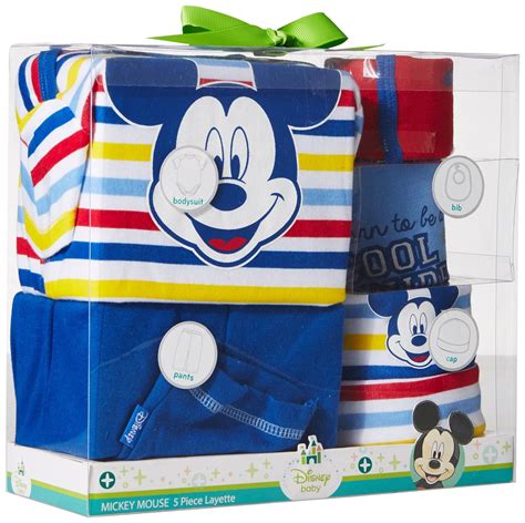Disney Baby Boys Mickey Mouse 5 Piece Layette Box Set