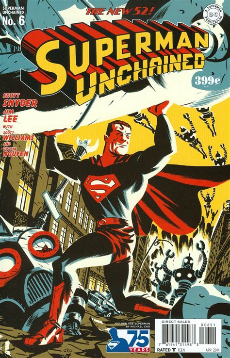 Superman Unchained 6 Cover G Incentive 75th Anniversary