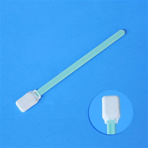 Double Layers Sterile Knitted Polyester Dacron Tip Stick Disposable Collection Cleaning Test