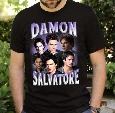 Damon Salvatore T Shirt Merch The Vampire Diaries Ph