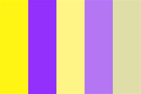 Complementary Yellow And Violet Color Palette