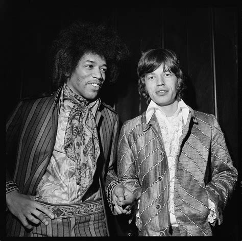 The Jimi Hendrix Experience The Rolling Stones Jimi Hendrix And Mick