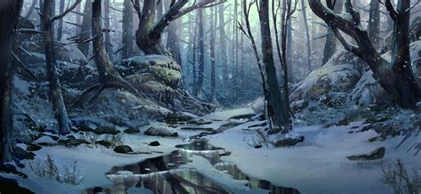 Snow Environment Scene 3 By Tyleredlinart On Deviantart Fantasy