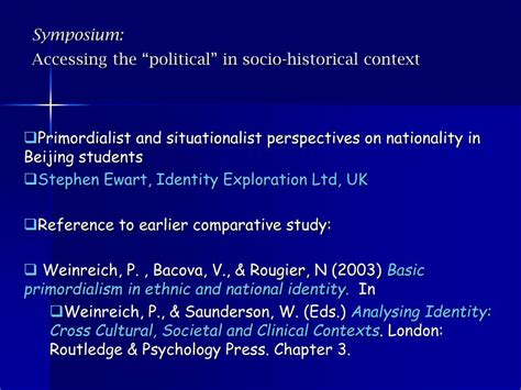Ppt Symposium Accessing The “political” In Socio Historical Context