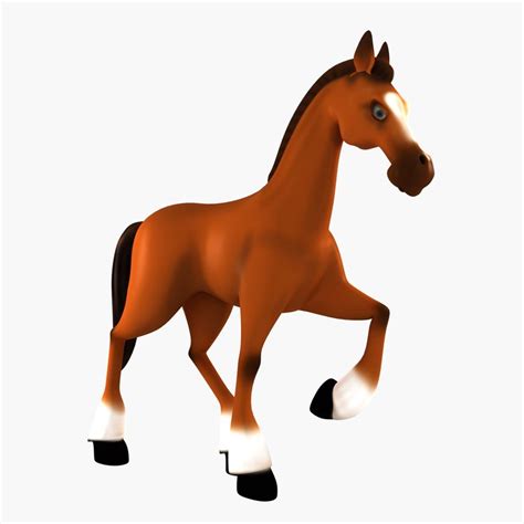 Cartoon Character Horse Animation 3d Max