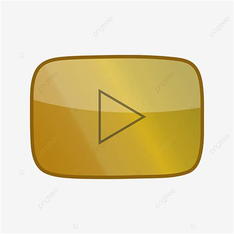 Youtube Gold Logo Free Png Template Download On Pngtree