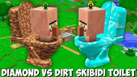 Who Is Stronger Diamond Skibidi Toilet Villager Vs Dirt Skibidi Toilet Villager In Minecraft