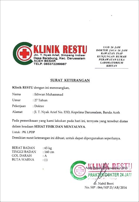 Surat Keterangan Sakit Puskesmas Pdf Homecare24