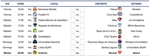 Sitio oficial de liga mx femenil del fútbol mexicano, con partidos, clubes, resultados y estadística en línea, directo desde el estadio. Liga MX Apertura 2018 Conoce el calendario completo del ...