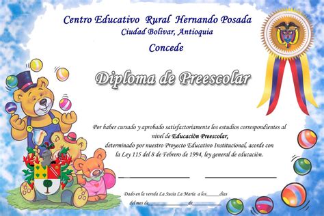 Pin De Claudia Mg En Graduation Diplomas Para Niños Formatos De