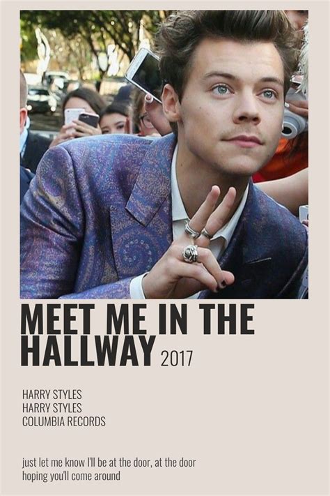 Harry styles she lyric video. MEET ME IN THE HALLWAY by harry styles | Harry styles ...
