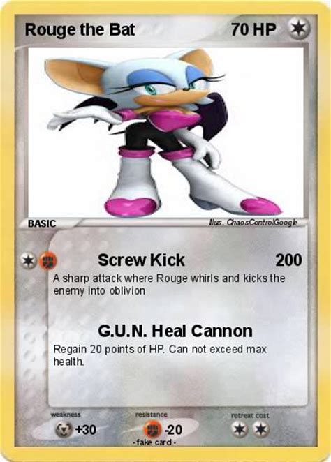 Pokémon Rouge The Bat 70 70 Screw Kick My Pokemon Card