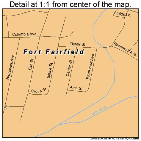 Fort Fairfield Maine Street Map 2325580