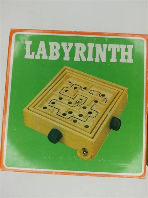 80s Vintage Labyrinth Game Maze Puzzles Labyrinths Toys Board Etsy