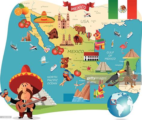 Dibujo Mapa De México Ilustración De Stock Getty Images