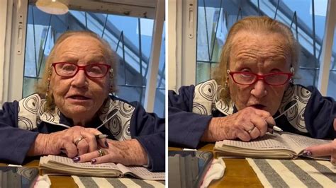 el tierno pedido de una abuela de 99 años a su nieta