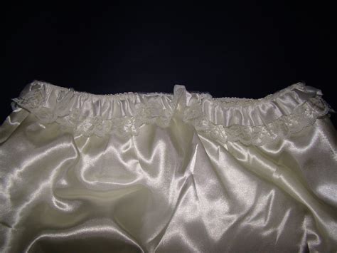 New Adult Sissy Satin Frilly Diaper Cover Fsp08 4large Ebay
