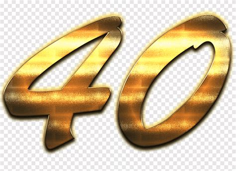 Free Download Number 40 Logo Gold Png Pngegg