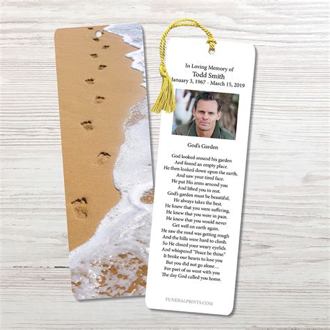 Invitations And Announcements Keepsake Cards Funeral Bookmark Memorial