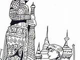 Coloring Pages Thailand sketch template