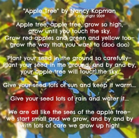 Apples And Plants Songs That Teach Young Children About Growth Nancy