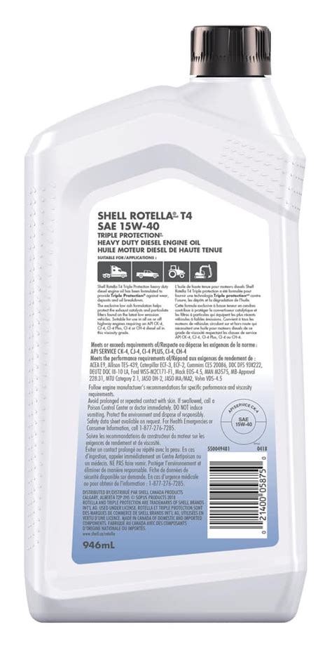 Shell Rotella T4 Triple Protection 15w40 Heavy Duty Conventional