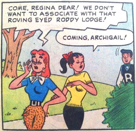 Archie And The Gang Gender Swap Oo Comic Book Panels Vintage Comic