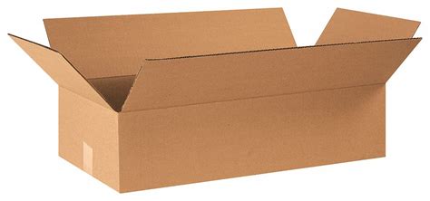 Grainger Approved Shipping Box Flat Single Wall 24x12x6 In Inside