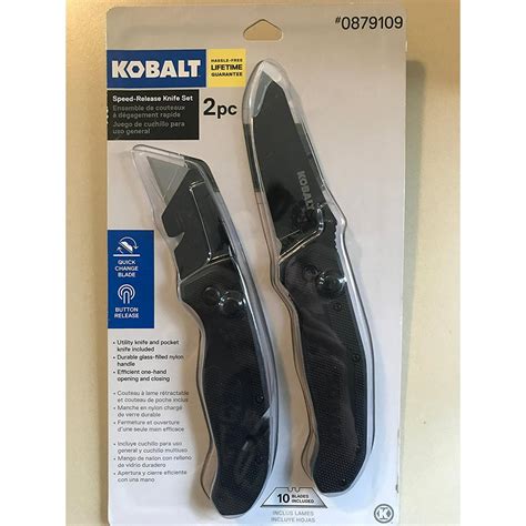 Kobalt 5 In 11 Blade Utility Knife Pocket Knife Set