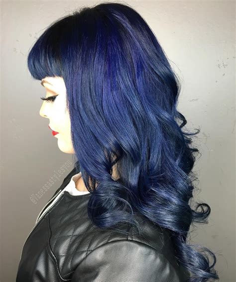 Dark Blue Hair Color Ideas Popsugar Beauty Midnight Blue Hair Dark