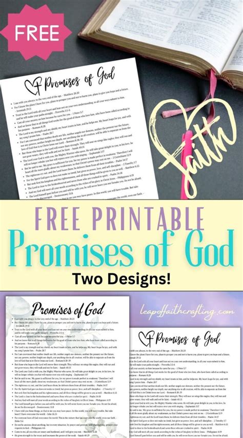Embracing 25 Of Gods Promises A Printable List Of The Promises Of God