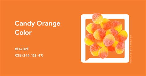 Candy Orange Color Hex Code Is F47d2f