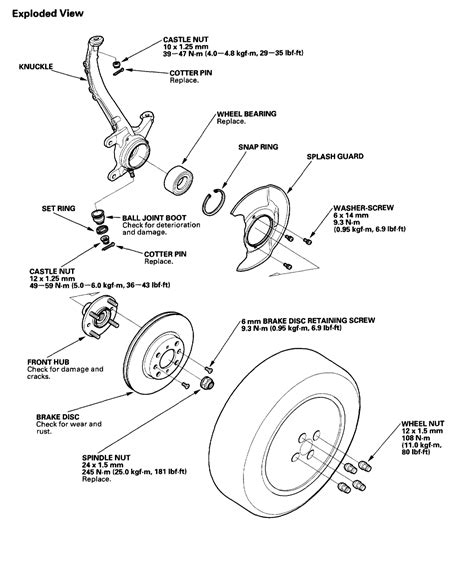1998 Honda Accord Front Suspension Diagram