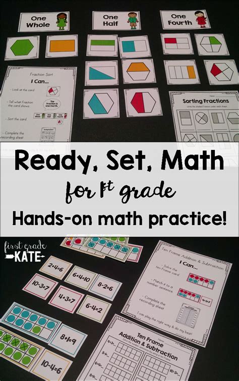 First Grade Math Centers for Month 4 | Math centers, Math station activities, First grade math