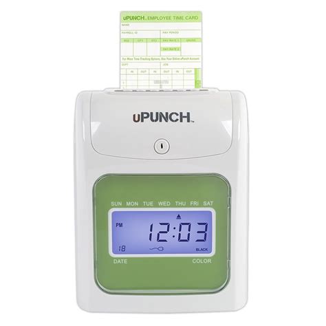 Electronic Time Clock Punch Card Machine Employee Work Hours Payroll