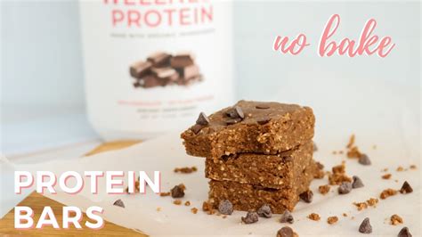 Simple No Bake Protein Bars L Healthy Recipe Youtube