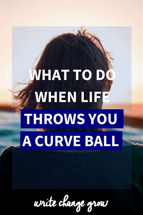 What To Do When Life Throws You A Curve Ball