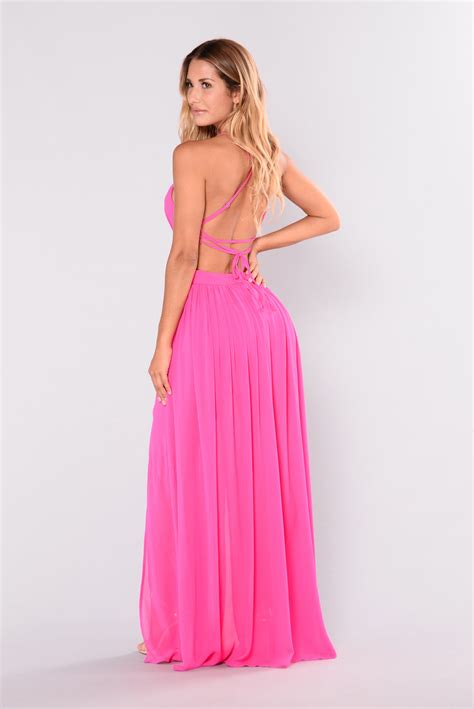 All Summer Long Maxi Dress Hot Pink Fashion Nova Dresses Fashion Nova