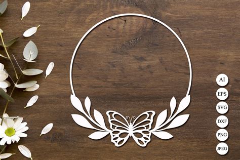 Free 63 Butterfly Wreath Svg Free SVG PNG EPS DXF File