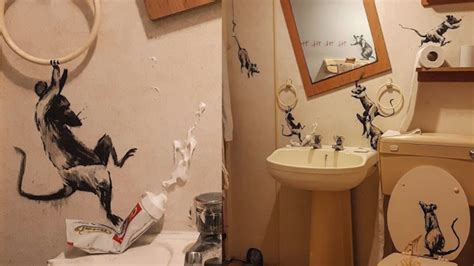 Dieses mal setzt der paint like banksy corona version handgemalt from www.kasuwacdn.de. New Banksy Pops Up in Artist's Own Bathroom | Coronavirus ...
