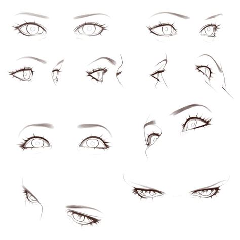 Your female anime eye drawing is complete! Guide To Rendering Expressive Eyes by Wajiha - CLIP STUDIO TIPS | Anime eye drawing, Anime ...