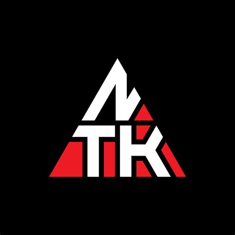 Ntk Triangle Letter Logo Design With Triangle Shape Ntk Triangle Logo