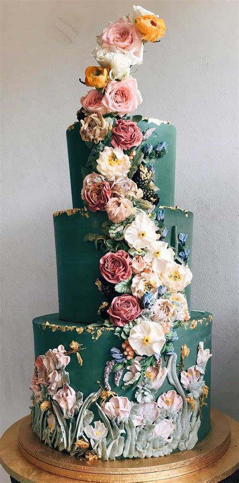Many of our cake designs. The 50 Most Beautiful Wedding Cakes - Green wedding cake