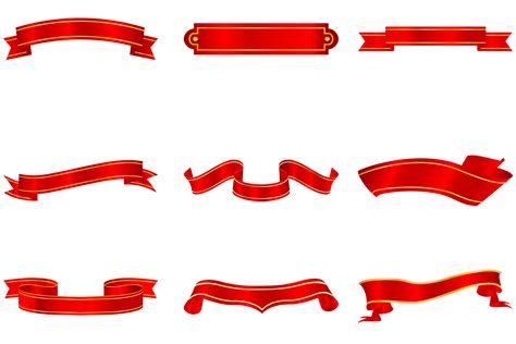 Set Of Ribbons 269919 Vector Art At Vecteezy