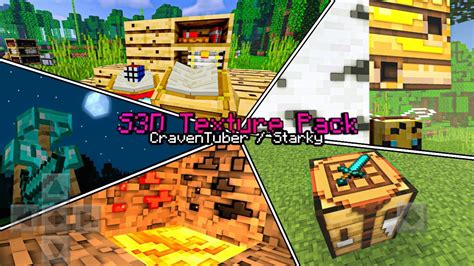 Mcpe S3d V4 256x Texture Pack Best 3d Texture Pack For Mcpe Shaders