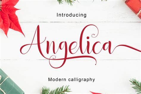 Angelica 381309 Calligraphy Font Bundles